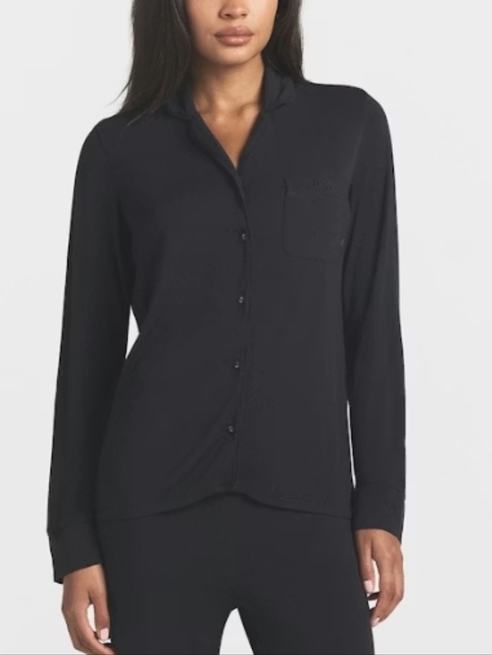 Skims Sleep Long Sleep Set (Top Only) Onyx - Picture 1 of 6